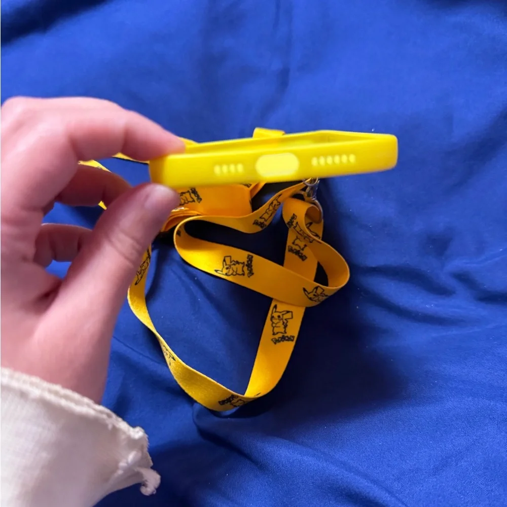 iPhone 12 Pro Max Pikachu Case with Adorable Matching Strap